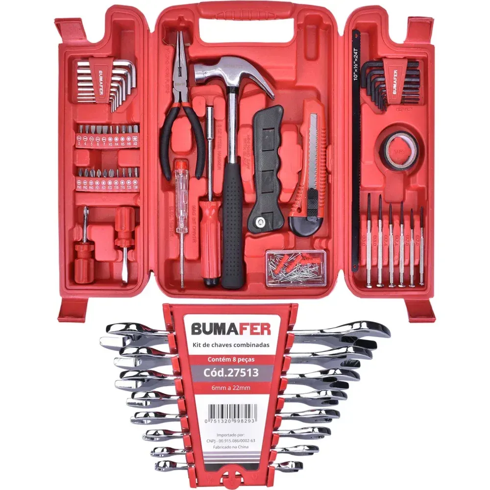 Jogo de Ferramentas Maleta 149 Peças Bumafer