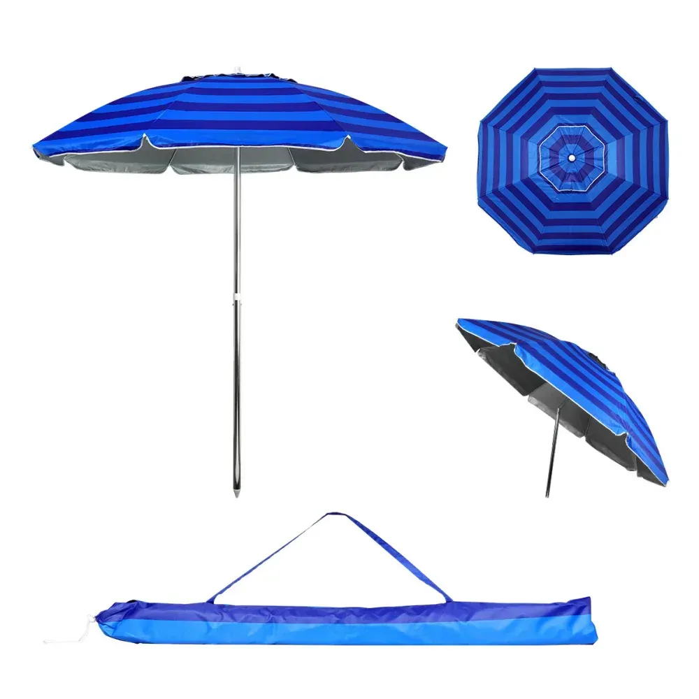 Guarda Sol 2,60m Cores Diversas Alumínio Escovado Kala - Imagem 3