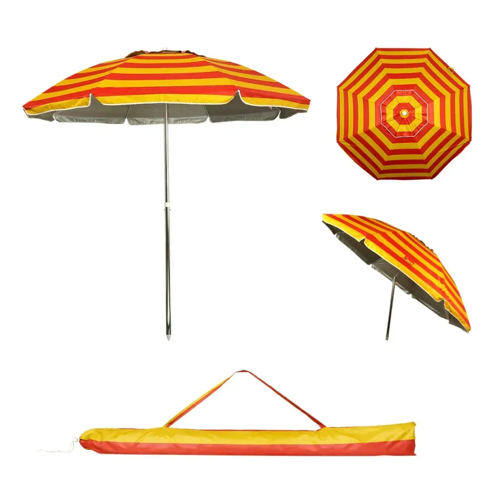 Guarda Sol 2,60m Cores Diversas Alumínio Escovado Kala - Imagem 4