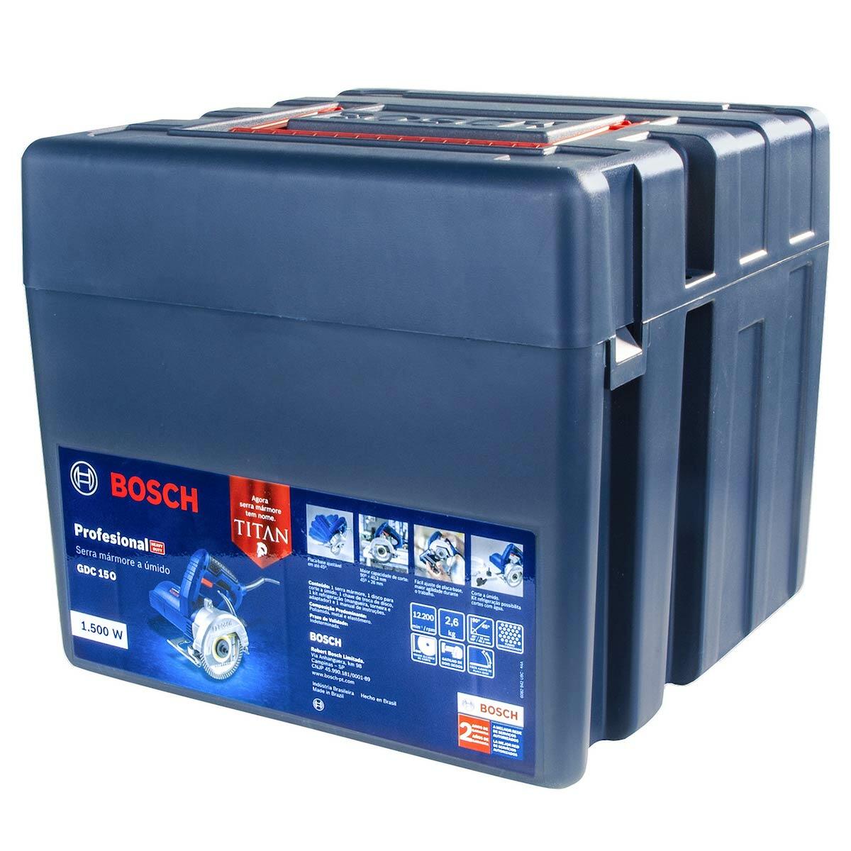 Serra Mármore GDC 150 com 2 Discos e Maleta Bosch - Imagem 3