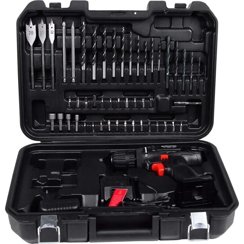 Furadeira Parafusadeira 12V 55 Peças Bivolt Bumafer - Imagem 4