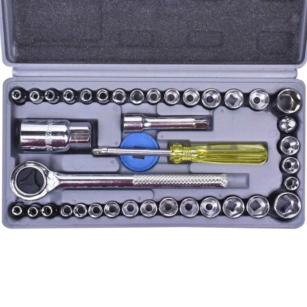 Jogo de Soquetes Sextavados com Catraca 40 Peças Bumafer - Imagem 4