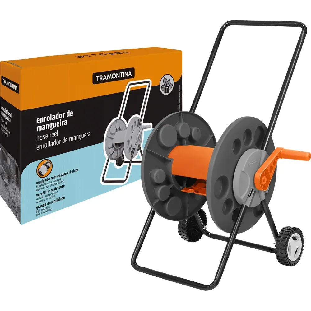 Enrolador de Mangueira Móvel 50m Tramontina