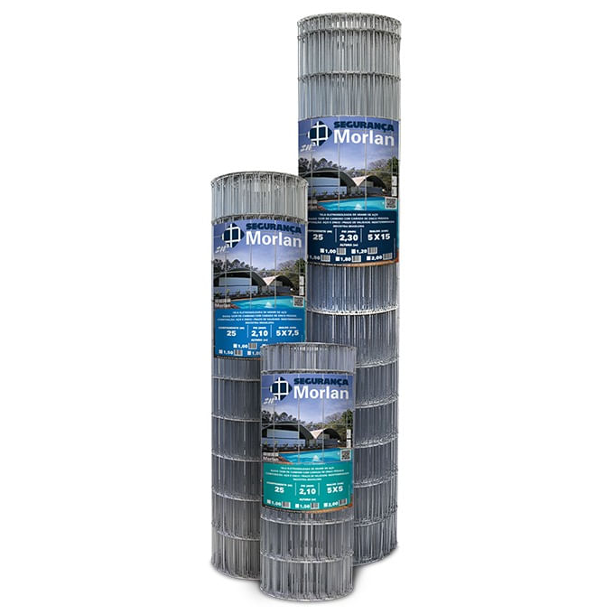 Tela Soldada de Arame 25M 5X10 Fio 1,90X1,0M Morlan
