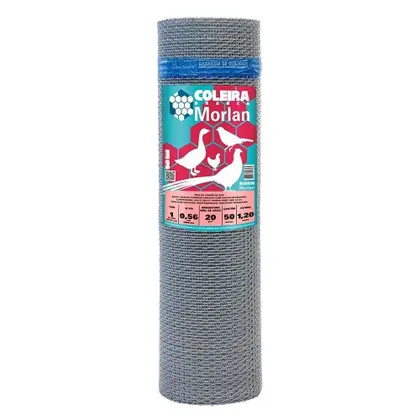 Tela Pinteiro Galvanizada Coleira Branca T1 24x1,20 Morlan