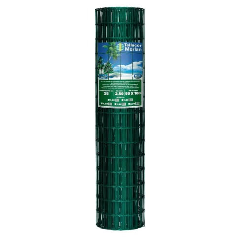 Tela Soldada Verde 25M 5x10 Fio 2,50x1,80 Morlan